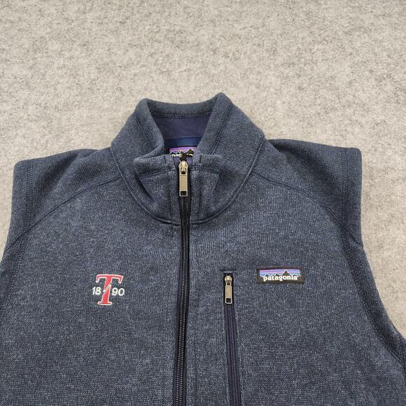 Patagonia Better Sweater Vest Mens Large Blue Fleece Full Zip Texas Tech Jacket - Picture 3 of 11